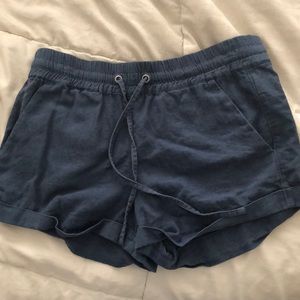 Cute blue denim looking shorts.